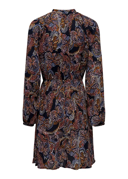 JDY Cana Multicoloured Print Long Sleeve Mini Dress - 8 Image 6