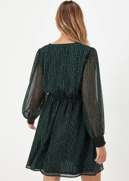 JDY Cody Green V Neck Long Sleeve Dress - 8 Image 2
