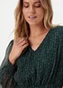 JDY Cody Green V Neck Long Sleeve Dress - 8 Image 3