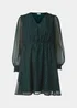 JDY Cody Green V Neck Long Sleeve Dress - 8 Image 5