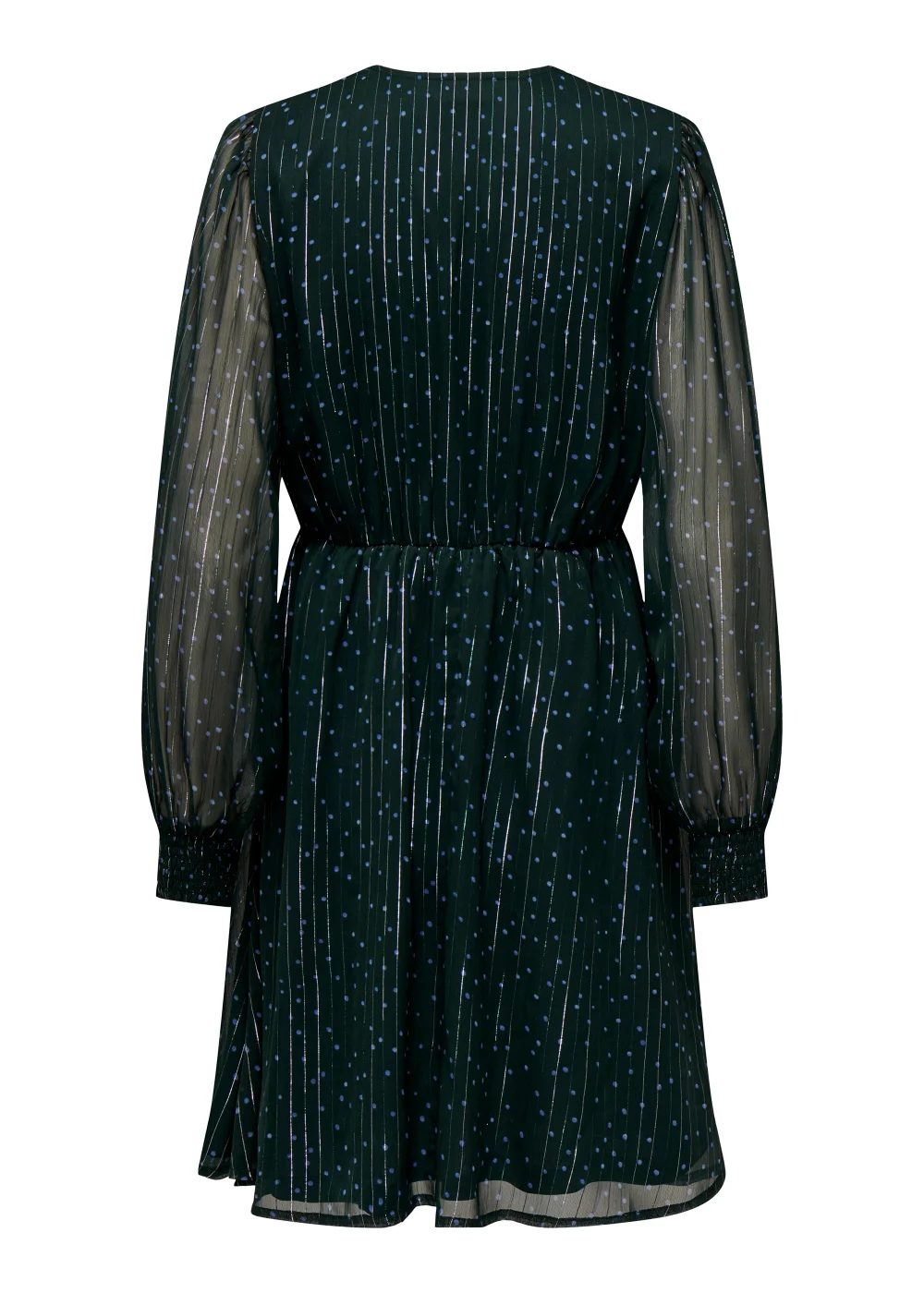 JDY Cody Green V Neck Long Sleeve Dress - 8 Image 6
