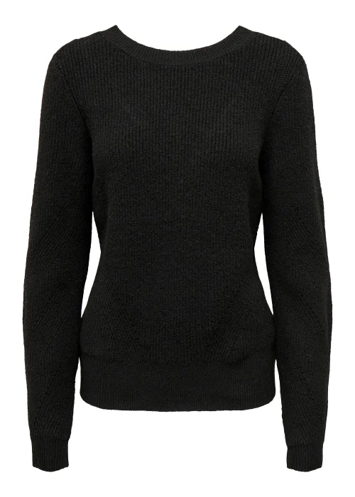 JDY Mary Black Lace Long Sleeve Jumper - 8 Image 6