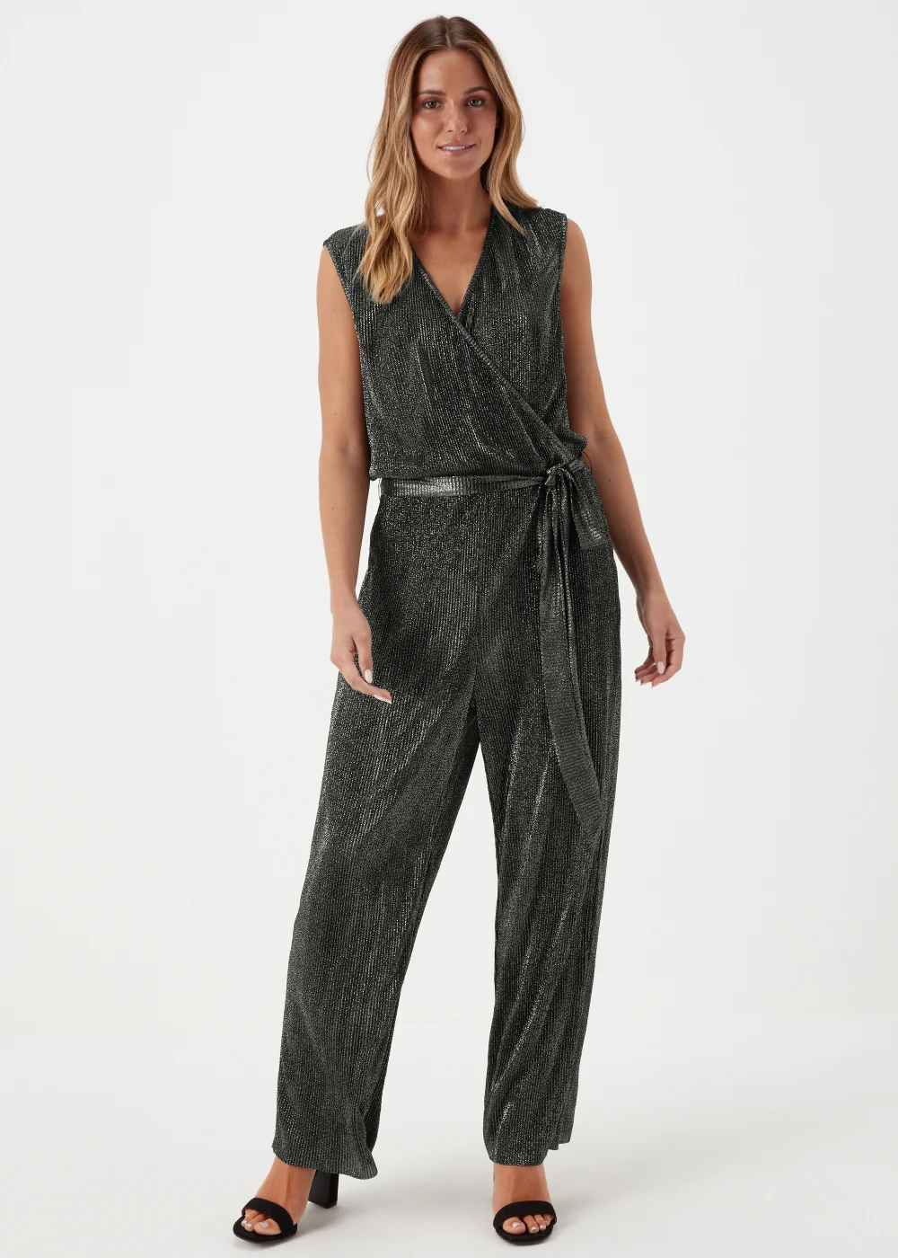 JDY Vilma Black Glitter Jumpsuit - 14 Image 1