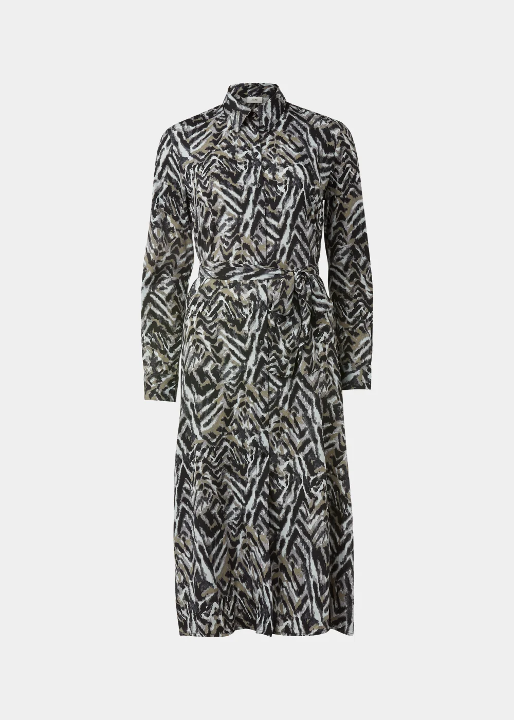 JDY Caine Black Long Sleeve Midi Shirt Dress - 8 Image 5