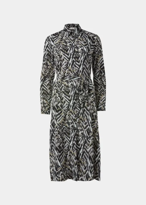 JDY Caine Black Long Sleeve Midi Shirt Dress - 8 Image 5