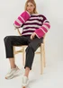 JDY Drea Multicoloured Stripe Knitted Jumper - 8 Image 4