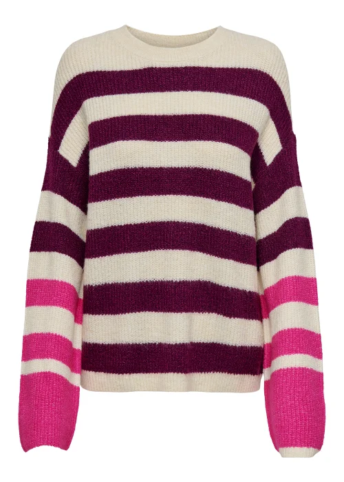 JDY Drea Multicoloured Stripe Knitted Jumper - 8 Image 5