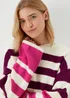 JDY Drea Multicoloured Stripe Knitted Jumper - 8 Image 3