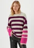 JDY Drea Multicoloured Stripe Knitted Jumper - 8 Image 1