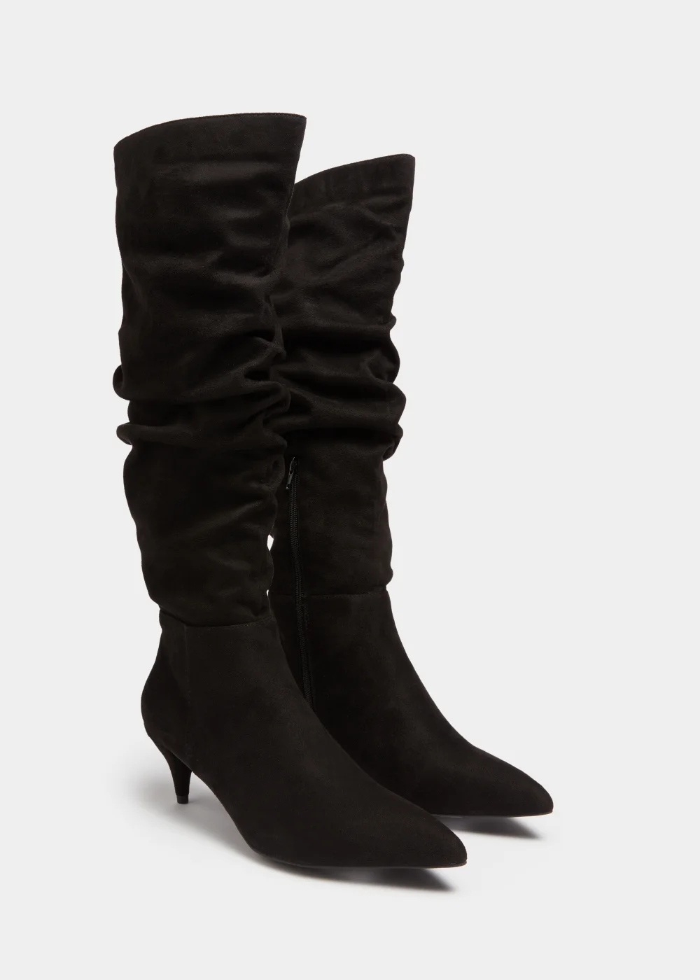 Et Vous Black Knee High Point Heels - Size 3 Image 1
