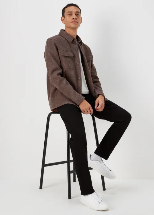 Brown Grindle Shacket - S Image 4