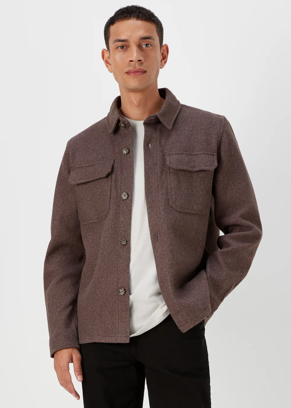 Brown Grindle Shacket - S Image 1