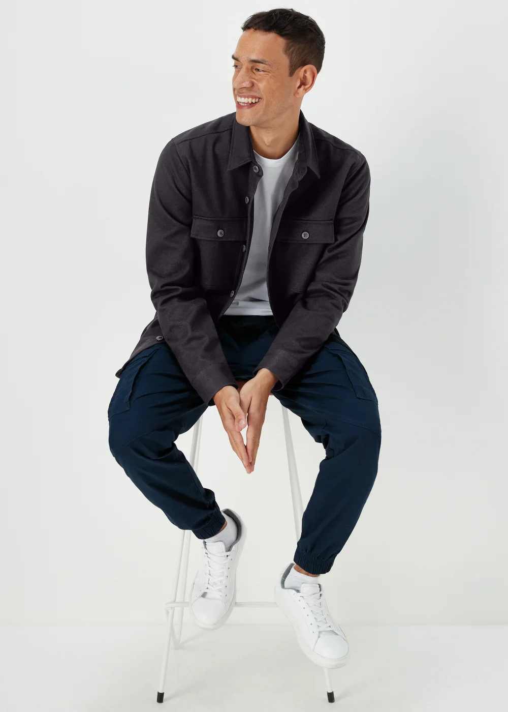 Navy Smart Shacket - S Image 4