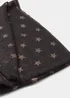 Black Star Woven Scarf - One Size Image 2