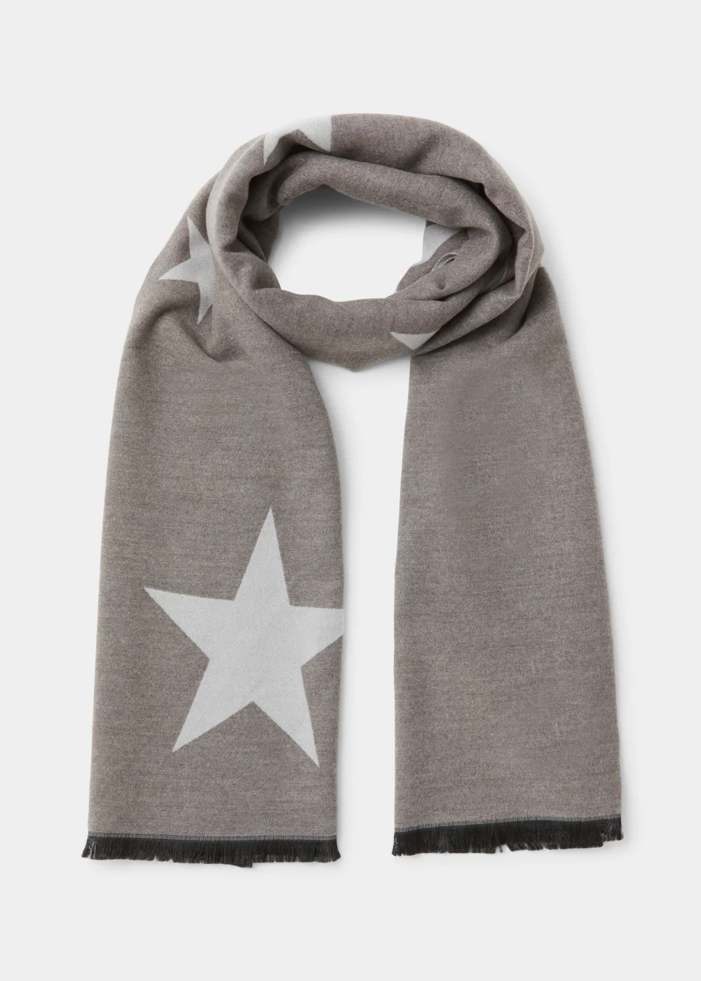 Monochrome Star Lightweight Scarf - One Size Image 1