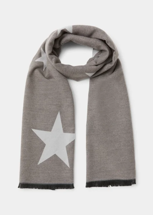 Monochrome Star Lightweight Scarf - One Size Image 1