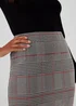 Grey Check Textured Mini Skirt - Size 8 Image 3