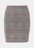 Grey Check Textured Mini Skirt - Size 8 Image 5