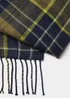 Navy Check Reversible Scarf - One Size Image 2