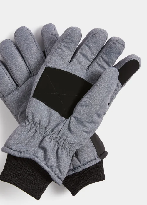 Grey Ski Gloves - S/M Image 2