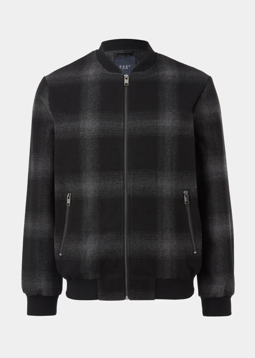 Charcoal Check Bomber Jacket - S Image 5