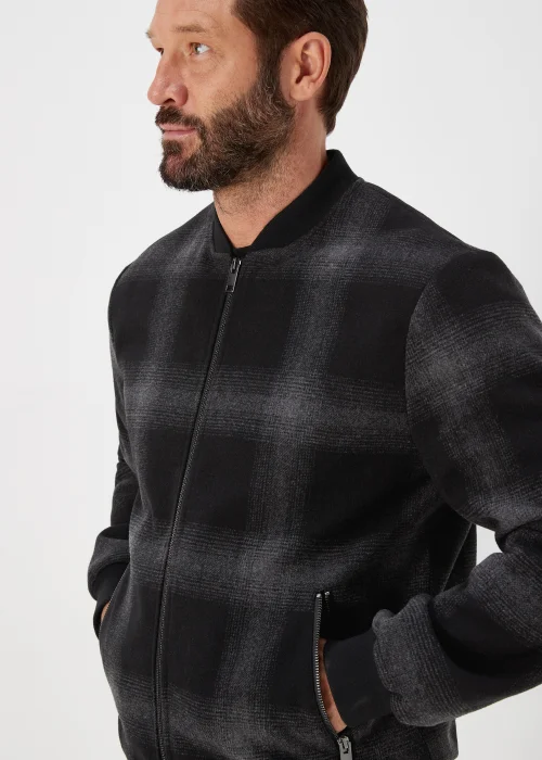 Charcoal Check Bomber Jacket - S Image 3