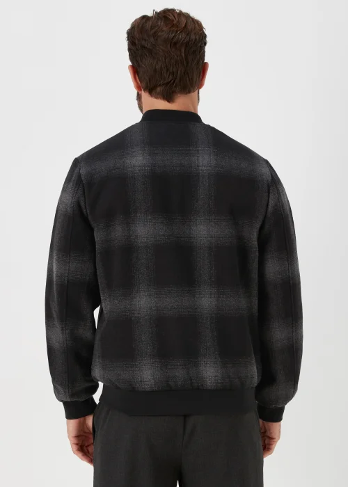 Charcoal Check Bomber Jacket - S Image 2