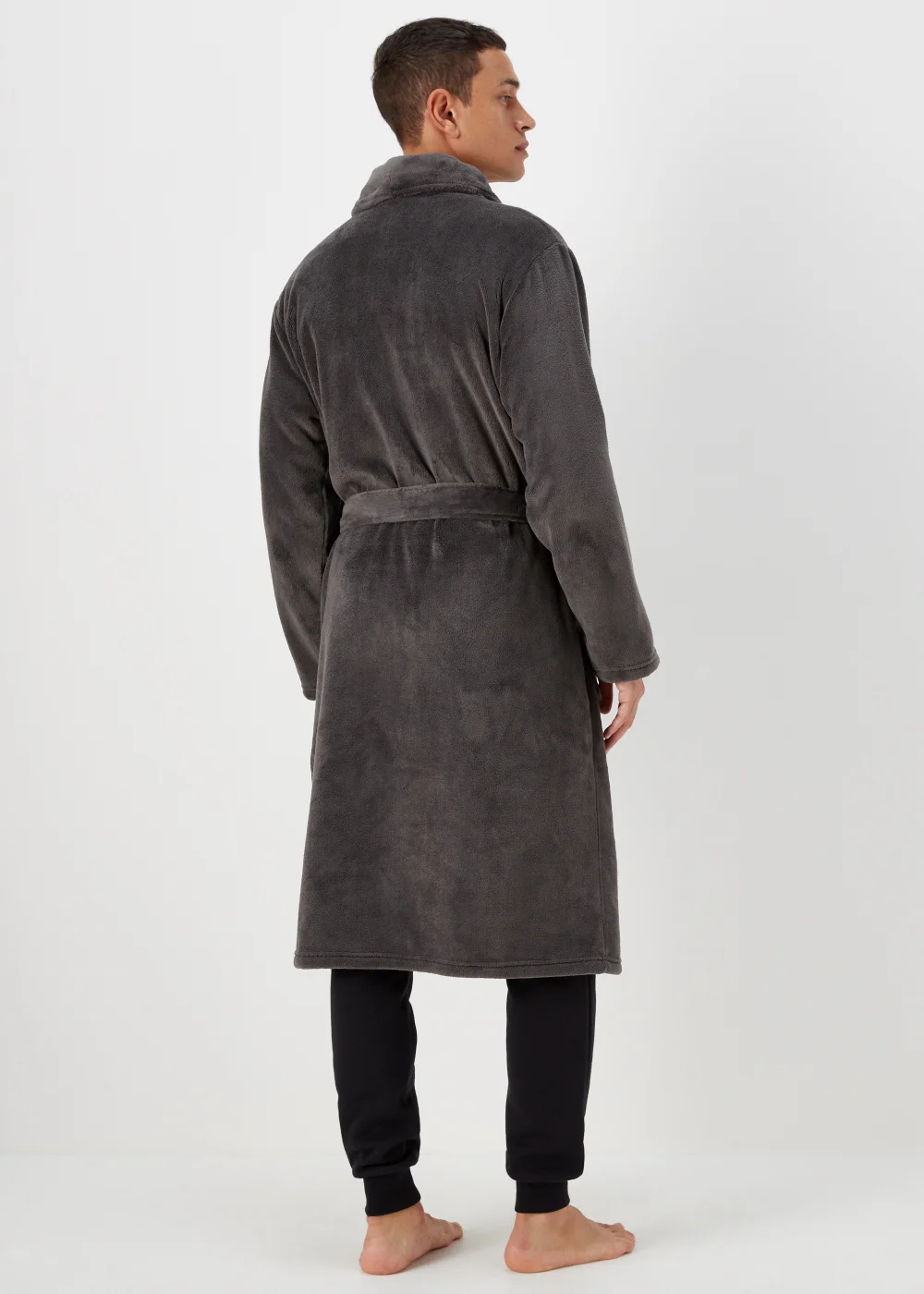 Grey Marvel Dressing Gown - Small Image 2