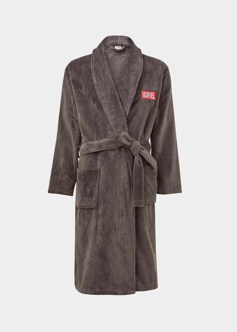 Grey Marvel Dressing Gown - Small Image 4