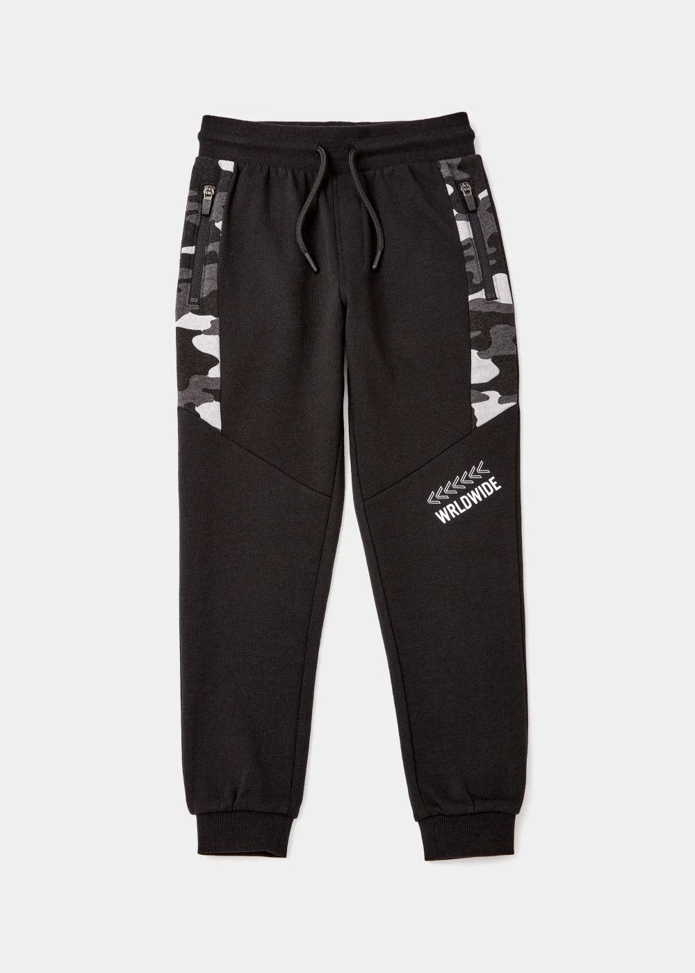 Boys Black Camo Co-Ord Joggers (4-13yrs) - Age 4 Years Image 1