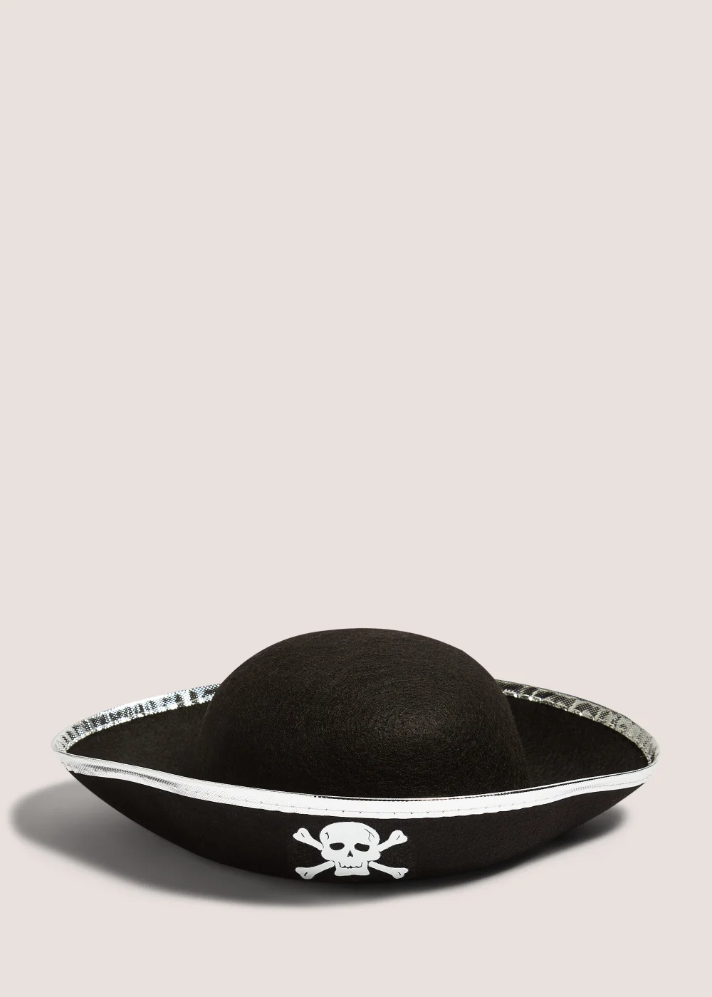 Kids Black Pirate Hat (29.5cm x 22cm x 8.5cm) Image 1