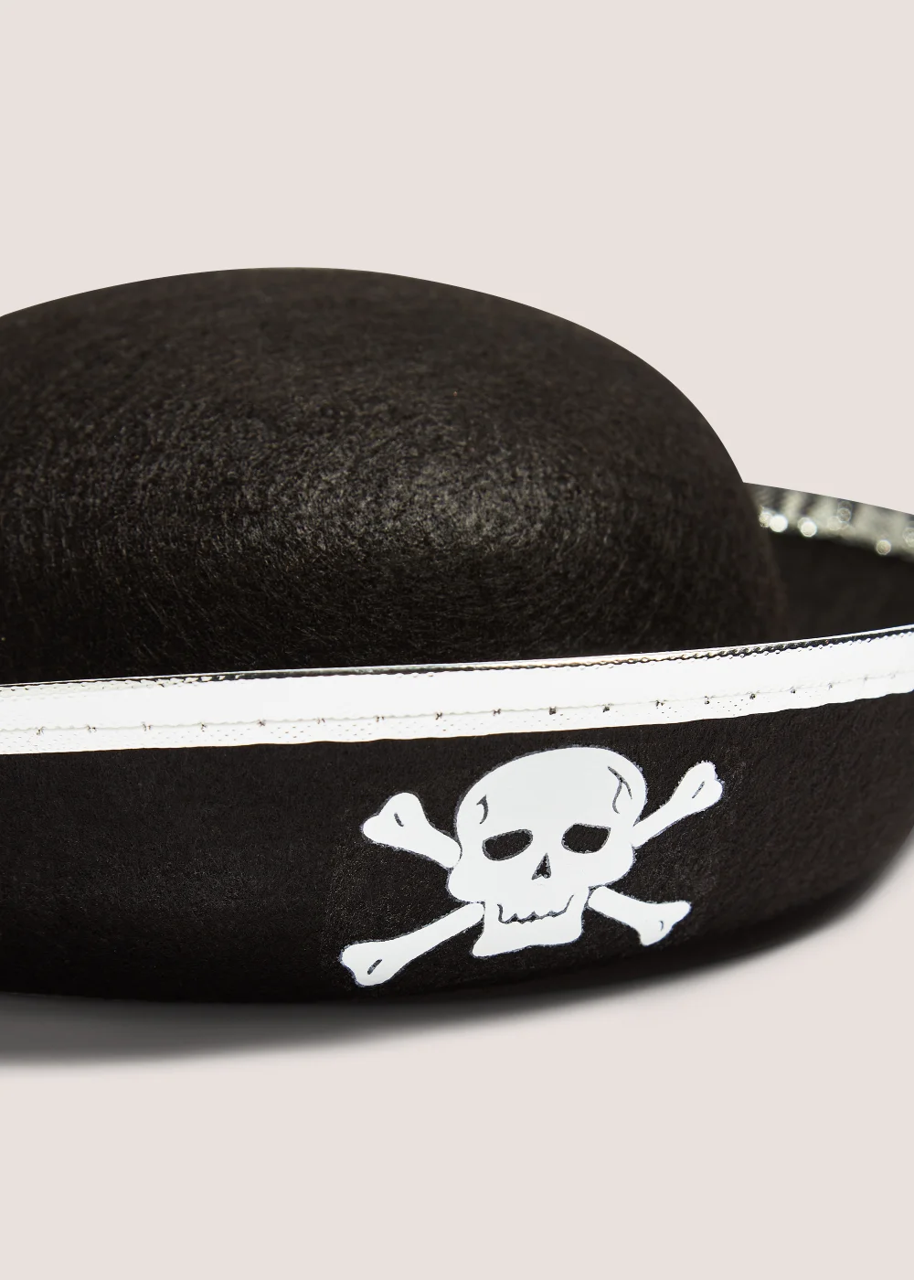 Kids Black Pirate Hat (29.5cm x 22cm x 8.5cm) Image 2