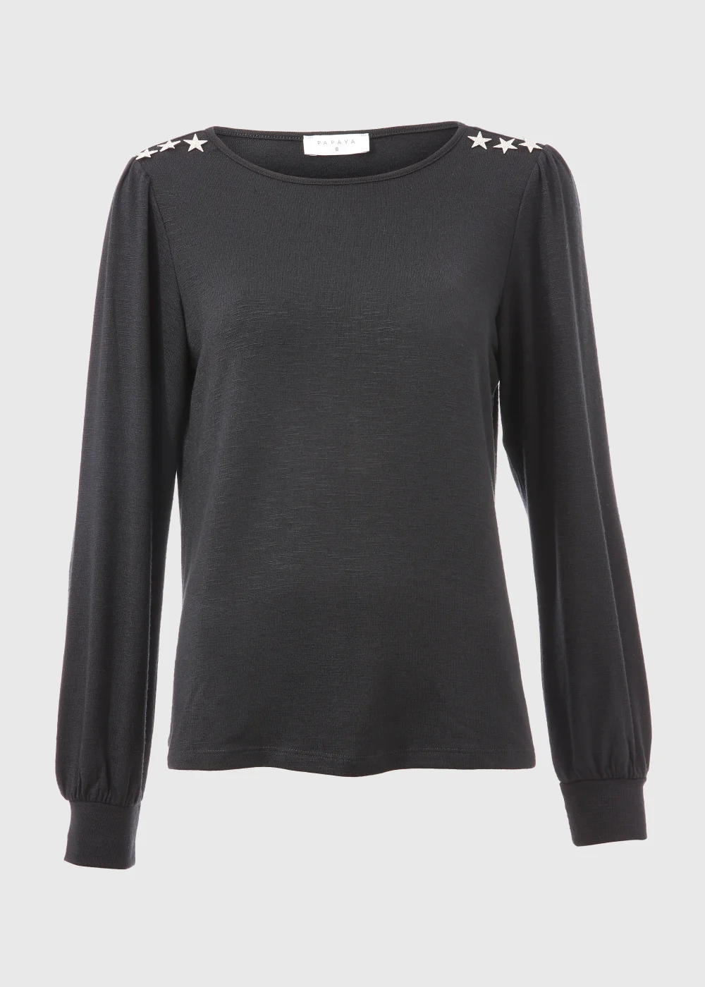 Black Star Jersey Long Sleeve Top - 8 Image 5