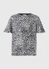 Silver Leopard Foil Top - Size 8 Image 5