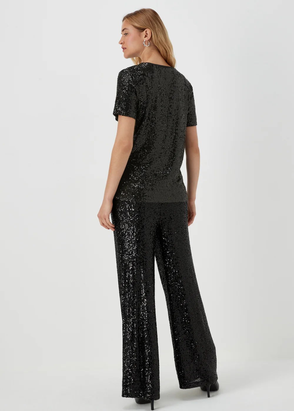 Black Sequin T-Shirt - 8 Image 2
