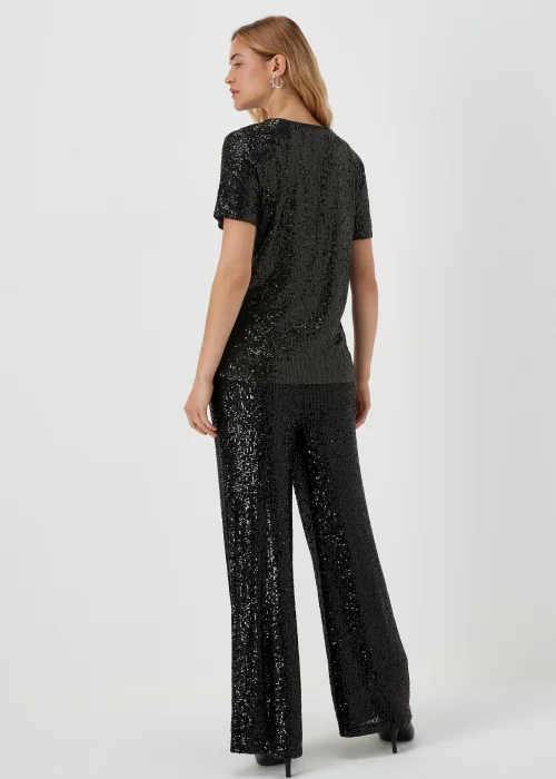 Black Sequin T-Shirt - 8 Image 2