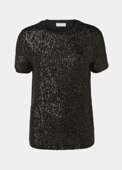 Black Sequin T-Shirt - 8 Image 5