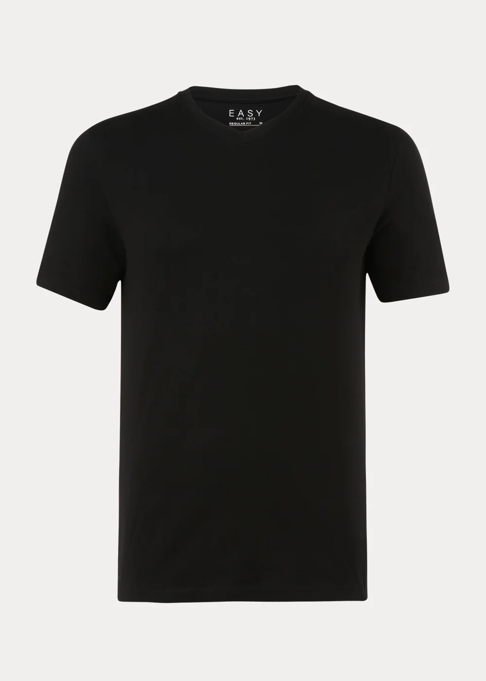 Black Essential V-Neck T-Shirt - S Image 5