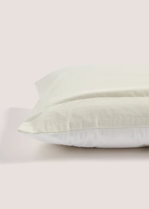 Cream Beaded Snowflake Cushion (30cm x 50cm) Image 2