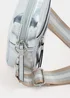 Girls Silver Metallic Camera Bag - One Size Image 2