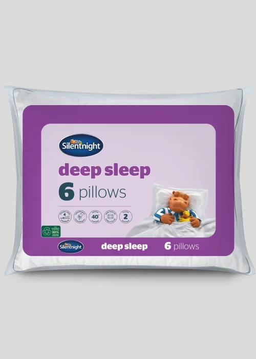 Silentnight 6 Pack Deep Sleep Pillows Image 1