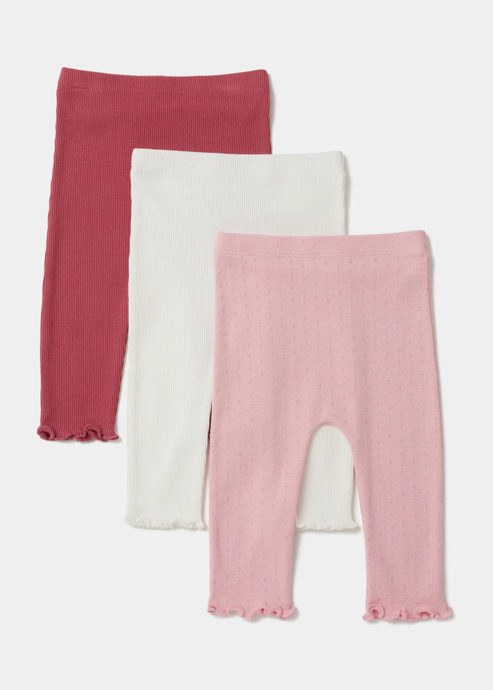 Baby 3 Pack Multicoloured Winter Berry Leggings (Newborn-23mths) - 9-12 months Image 1
