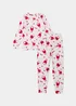 Girls Cream Dancing Santa Christmas Pyjama Set (4-13yrs) - Age 4 Years Image 1