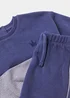 Baby Navy Smart Sweatshirt & Joggers Set (Newborn-23mths) - 0-3 months Image 2
