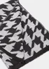 Black & White Dogtooth Lightweight Scarf - One Size Image 2