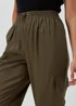 Papaya Petite Khaki Parachute Trousers - Size 6 Image 3
