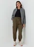 Papaya Petite Khaki Parachute Trousers - Size 6 Image 4