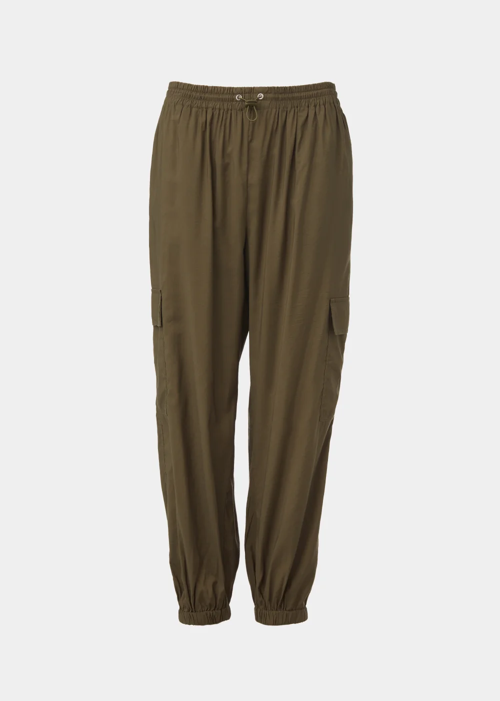 Papaya Petite Khaki Parachute Trousers - Size 6 Image 5