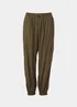 Papaya Petite Khaki Parachute Trousers - Size 6 Image 5