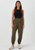 Papaya Petite Khaki Parachute Trousers - Size 6 Image 1